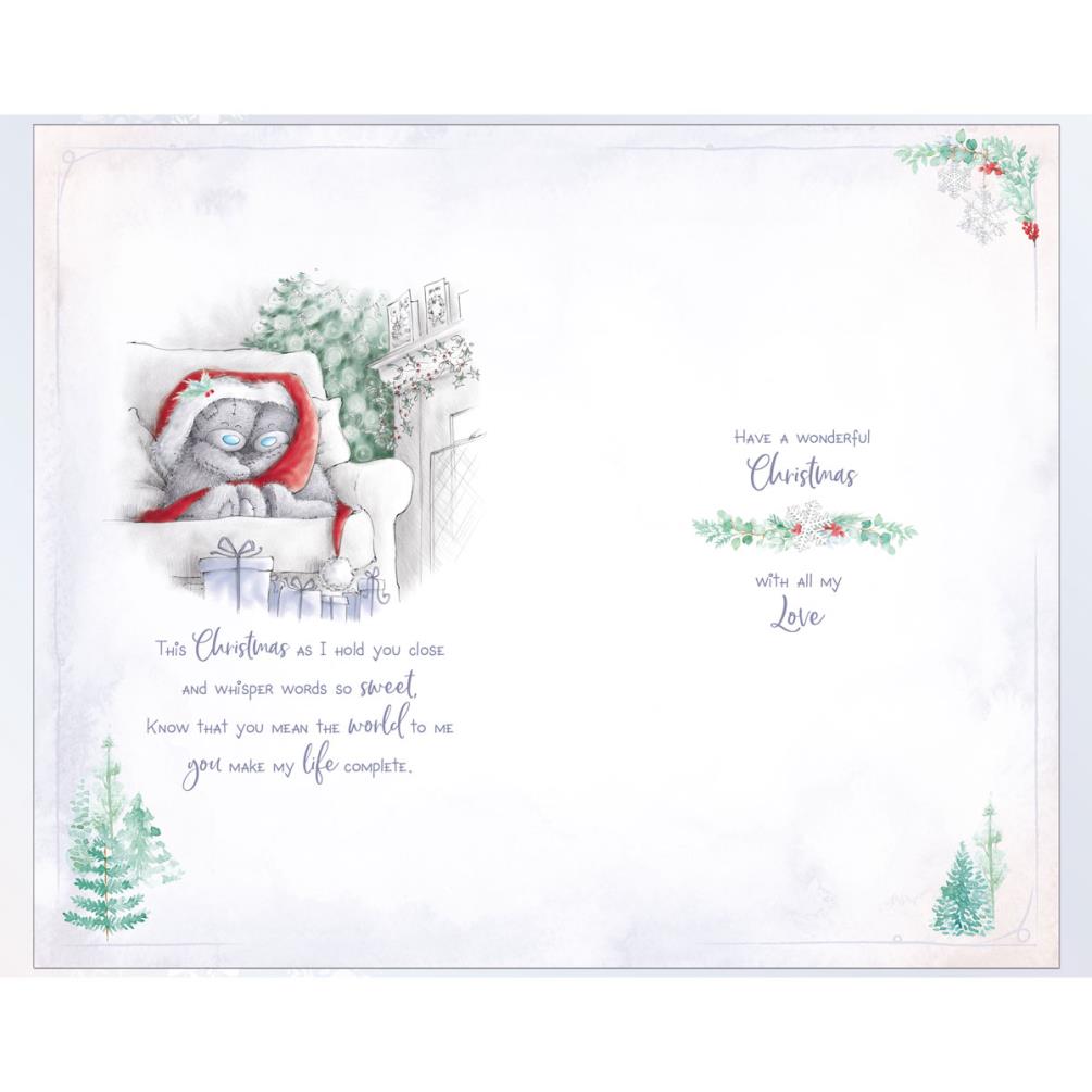 One I love Keepsake Heart Luxury Me to You Bear Christmas Card Extra Image 1